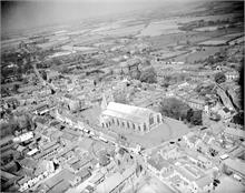 Aerial photo of North Walsham taken at 11.30 am on 24 April 1957.
