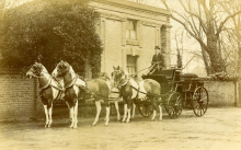 Carriage & Horses outside The Oaks Lodge, North Walsham