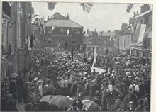 Children singing in the Market Place for the Diamond Jubilee 1897.