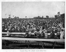 Coronation Dinner for Edward V11, 1902, on meadow between the railway stations.