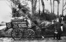 Cubitt & Son of North Walsham, horse & cart.