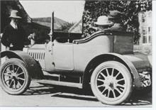 Dr W.F.Blewitt driving his car.