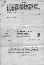 F. Randell merger notice 1963