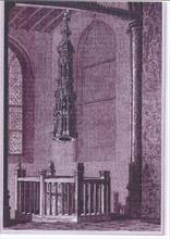 The Font North Walsham Church, drawn by J.F. Neale, engraved by J.Le Keux.