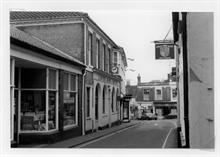 Kings Arms Street, North Walsham, looking north towards the Market Place.
