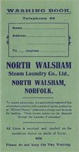 Laundry Book of the North Walsham Steam Laundry in Laundry Loke.