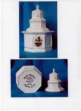 Limited Edition Crested Bone-China model of the North Walsham Market Cross produced by the Millennium Committee.....Still available from Mike Ling.