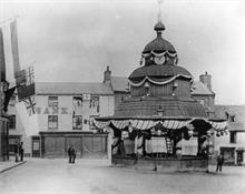 Market Cross, North Walsham, decorated for Queen Victoria's Diamond Jubillee, 1897