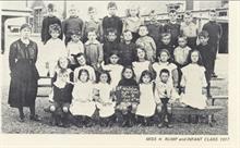 Miss H.Rump and Infant class 1917