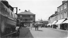 North Walsham Market Place with Horse and Cart 1924