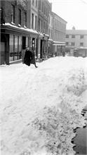 North Walsham Town Centre in Snow. 1947.