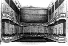 Sketch showing auditorium of Fisher's Theatre, North Walsham