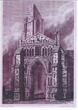 South Porch North Walsham Church, drawn by J.P. Neale, engraved by J Le Keux.
