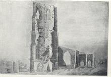 St Nicholas' Church Tower after 1724 but before a second fall in 1835.