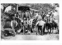 Steam Roller Team of W.B.Gaze, Ltd, Bacton Road.