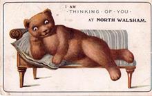 Teddy Bear postcard from North Walsham