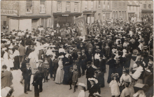 Unknown town event in North Walsham Market Place