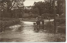 View of 1912 flood at Royston Bridge, North Walsham