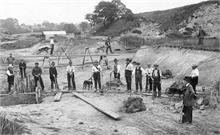 Workers repairing North Walsham and Dilham Canal 1912