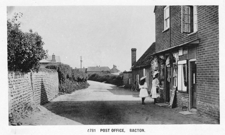 Photograph. Bacton Post Office (North Walsham Archive).