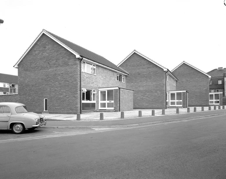 Photograph. Bacton Road, North Walsham (North Walsham Archive).