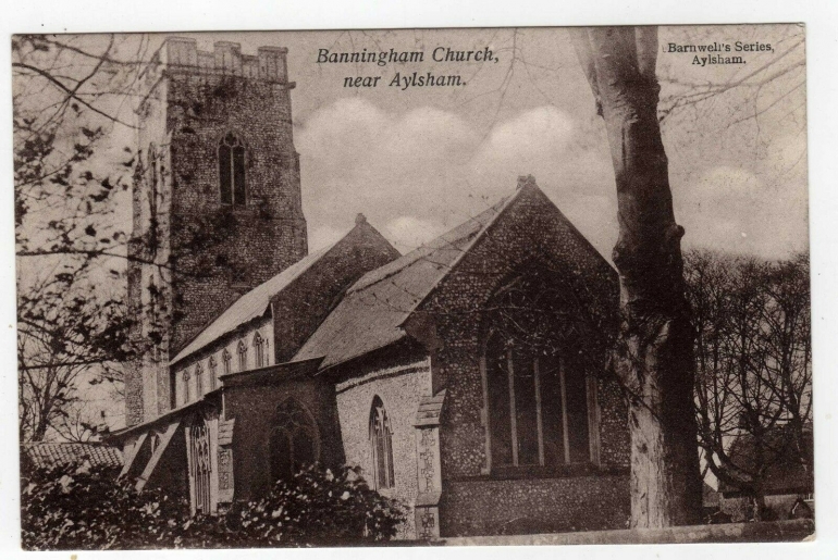 Photograph. Banningham Church (North Walsham Archive).