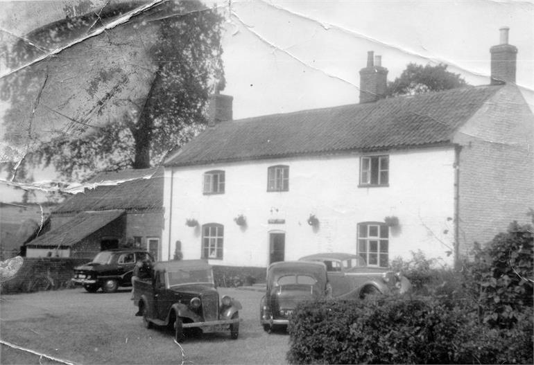 Photograph. The Bluebell Public House on Bacton Road, North Walsham (North Walsham Archive).