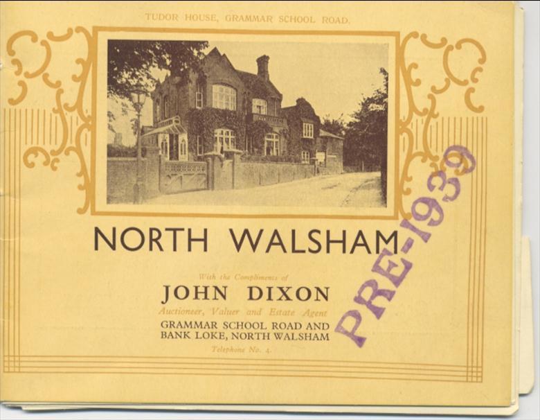 Photograph. Booklet to advertise John Dixon's estate agents. (North Walsham Archive).