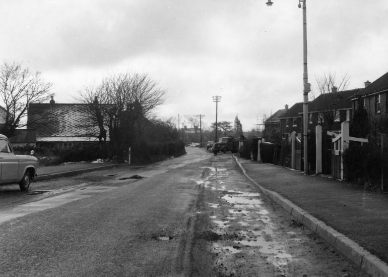 Photograph. Bradfield Road, North Walsham (North Walsham Archive).