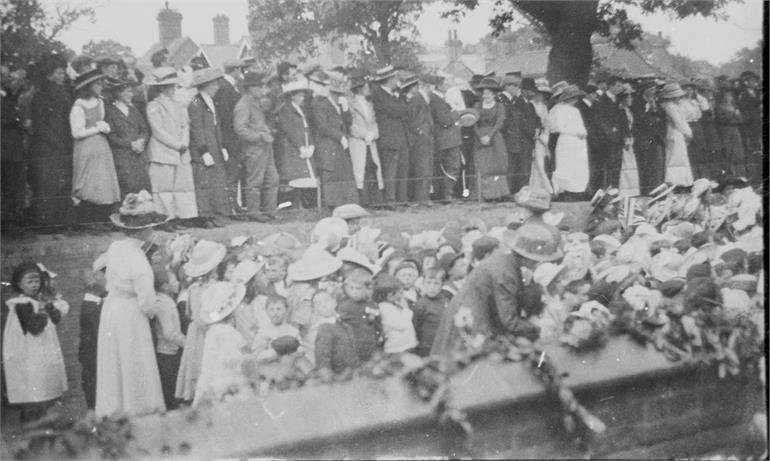 Photograph. Coronation of King George V on Manor Road, North Walsham (North Walsham Archive).