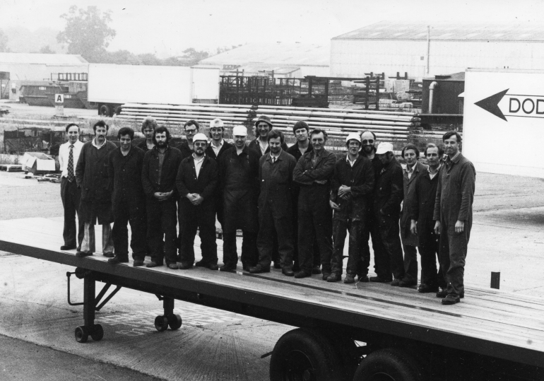 Photograph. Crane Fruehauf staff (North Walsham Archive).