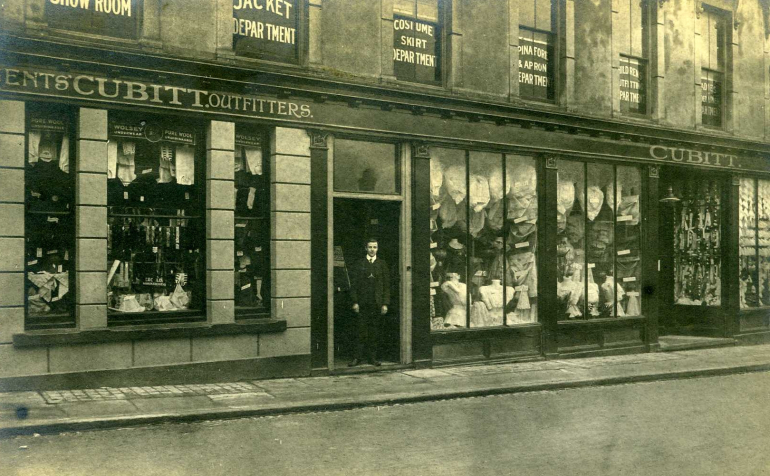 Photograph. Cubitt Drapers Stores (North Walsham Archive).