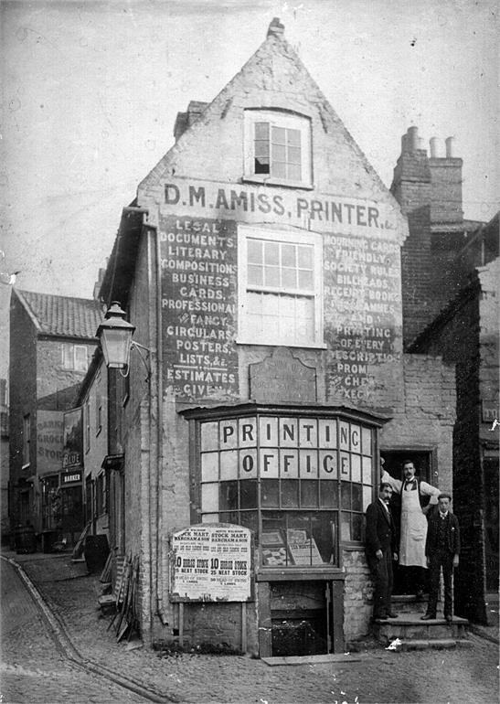 Photograph. D. M. Amiss, Printer. Market Street, North Walsham. (North Walsham Archive).