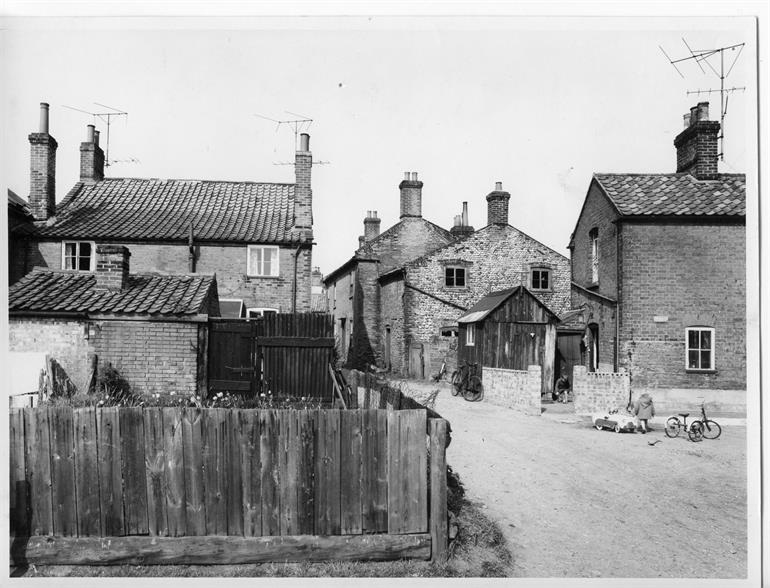 Photograph. Dog Yard 1960 (North Walsham Archive).