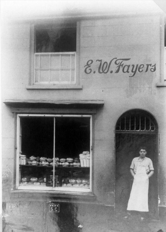 Photograph. E. W. Fayers Bakery, Nelson Street, later 19 Mundesley Road, North Walsham (North Walsham Archive).