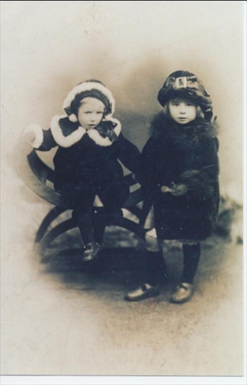 Photograph. Edna and Constance Bradfield. (North Walsham Archive).