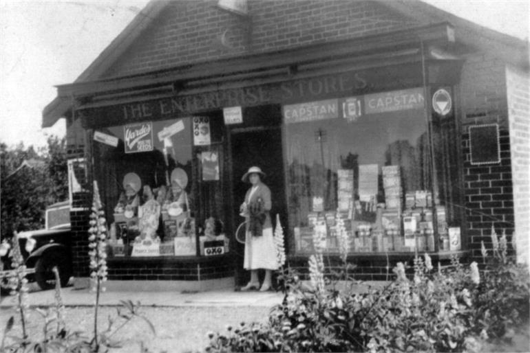 Photograph. Enterprise Stores, Station Road (North Walsham Archive).