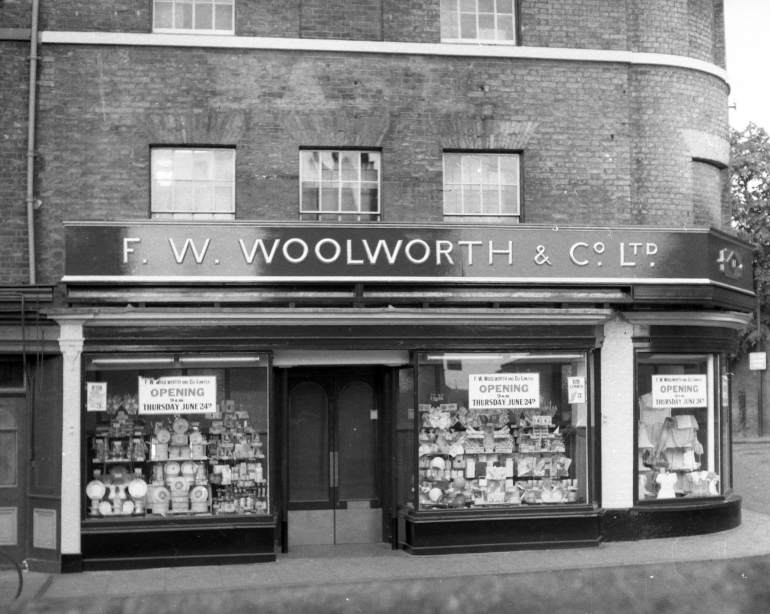 Photograph. F. W. Woolworth & Co Ltd - Old Woolworths in Town Center (North Walsham Archive).