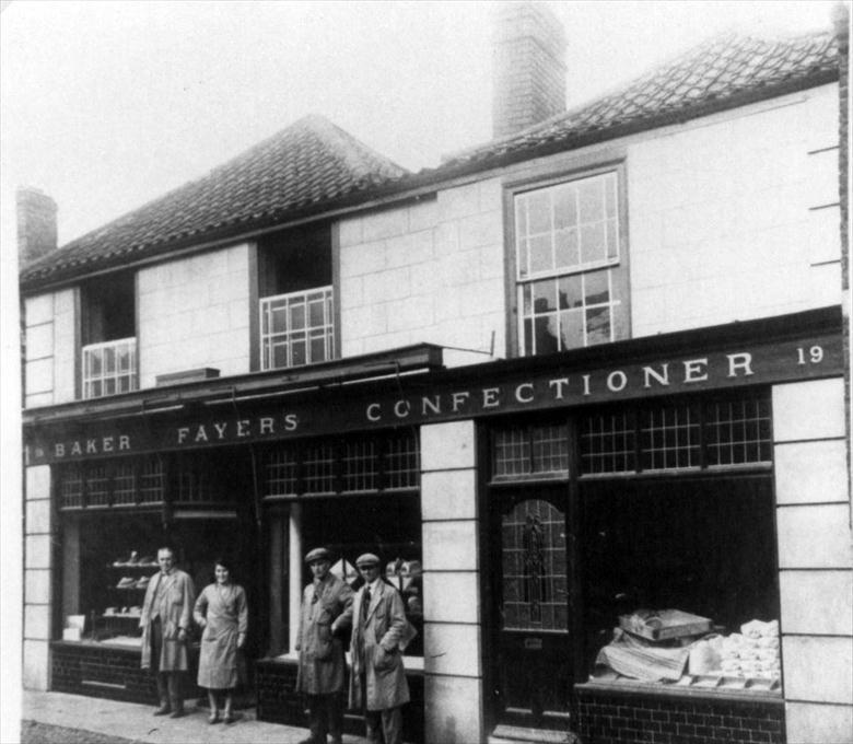 Photograph. Fayers Bakery, 19 Mundesley Road, North Walsham (North Walsham Archive).