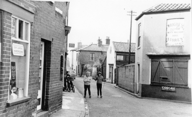 Photograph. Gillie Hewitt (Hairdresser), Vicarage Street, North Walsham. (North Walsham Archive).