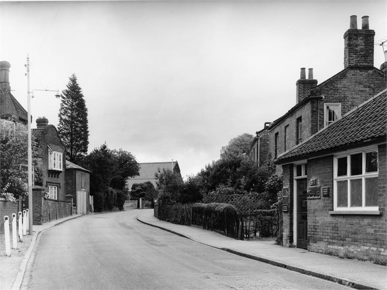 Photograph. Grammar School Road, North Walsham. 2nd July 1962. (North Walsham Archive).