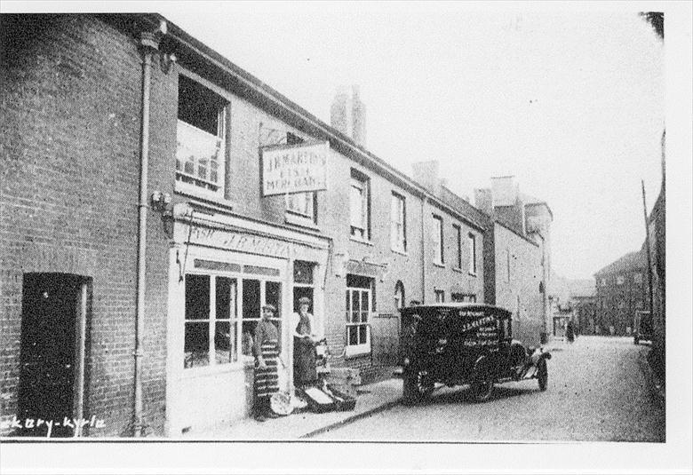 Photograph. J.B.Martins, Fish Merchant, Aylsham Road, North Walsham (North Walsham Archive).