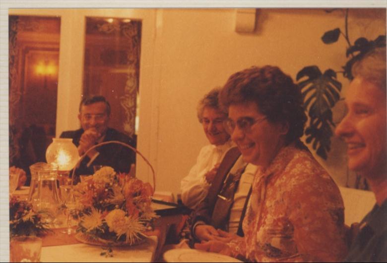 Photograph. Last Staff Dinner, Elderton Lodge. (North Walsham Archive).