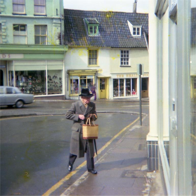 Photograph. Market Place, North Walsham. 1975 (North Walsham Archive).
