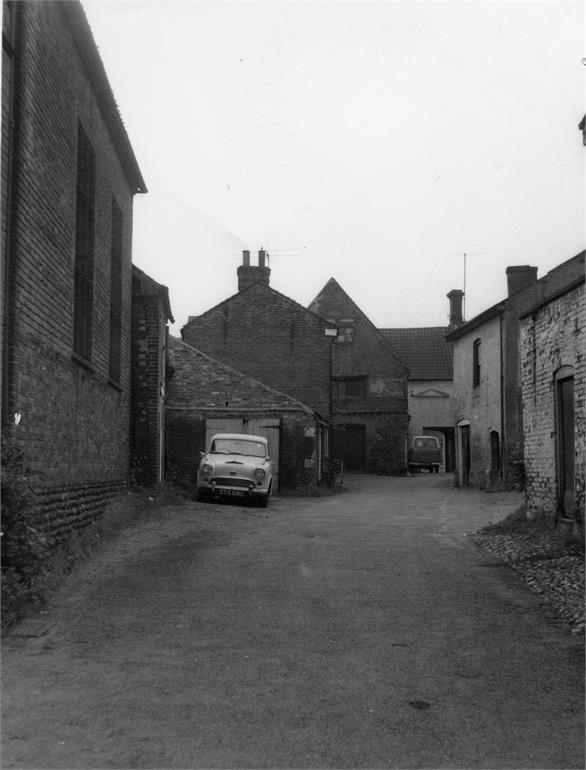 Photograph. Mitre Tavern Yard, North Walsham (North Walsham Archive).