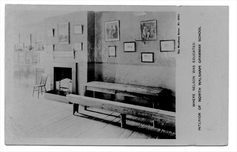Photograph. The Nelson Room, Paston Grammar School, North Walsham (North Walsham Archive).
