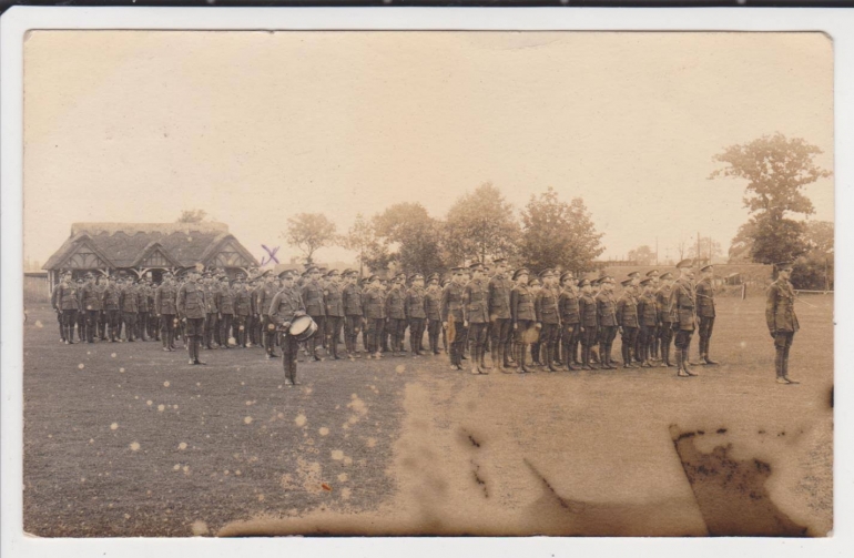 Photograph. Norfolk Regiment at Paston School 1919 (North Walsham Archive).