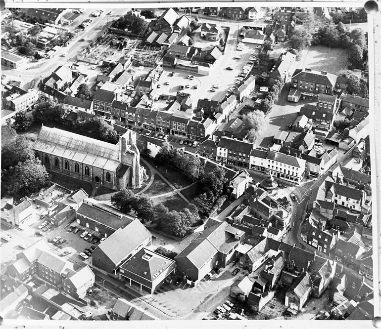 Photograph. North Walsham aerial photo 1975 (North Walsham Archive).