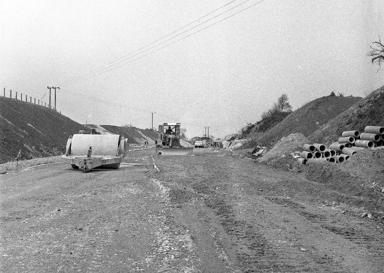 Photograph. North Walsham By-Pass Construction (Les Edwards) g (North Walsham Archive).