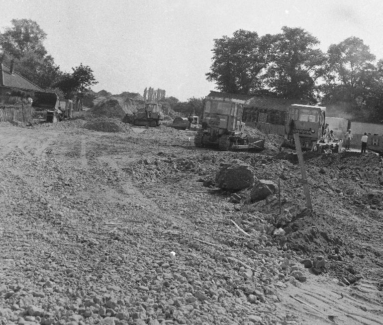 Photograph. North Walsham By-Pass Construction (Les Edwards) m (North Walsham Archive).